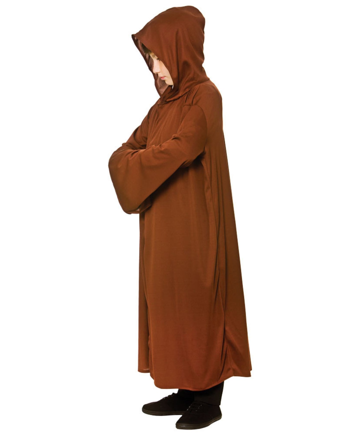 Kid's Hooded Robe - Brown