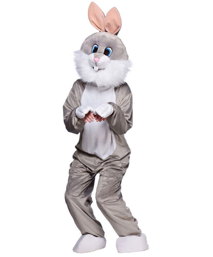 Grey Bunny Mascot