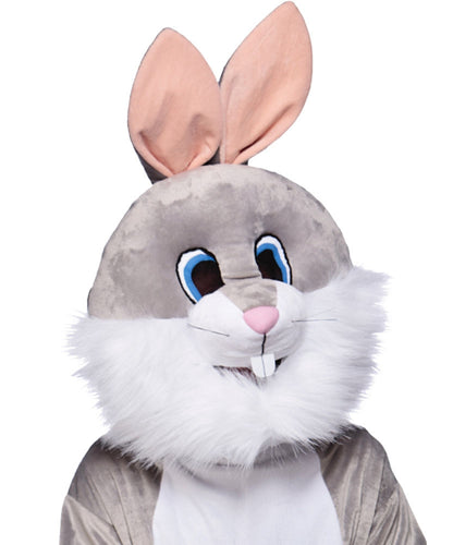 Grey Bunny Mascot