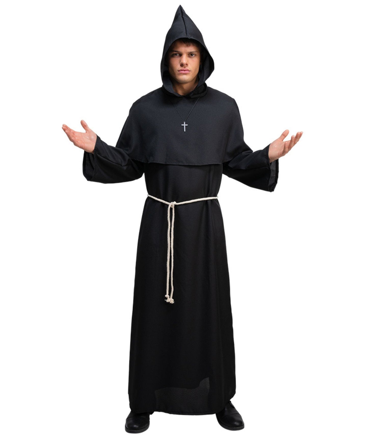 Medieval Monk Costume - Black