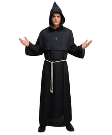 Medieval Monk Costume - Black