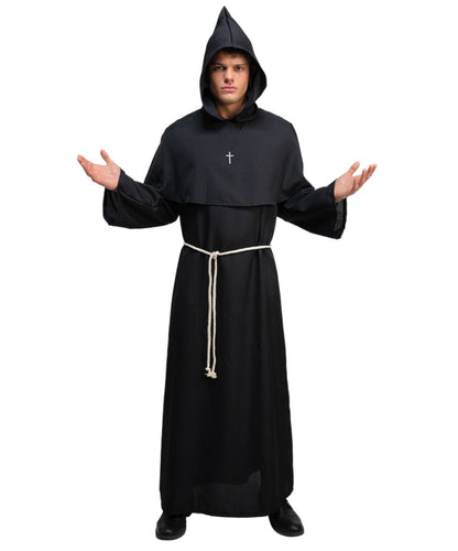 Medieval Monk Costume - Black
