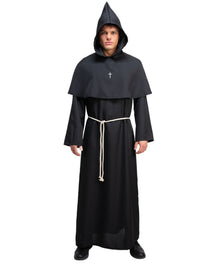 Medieval Monk Costume - Black