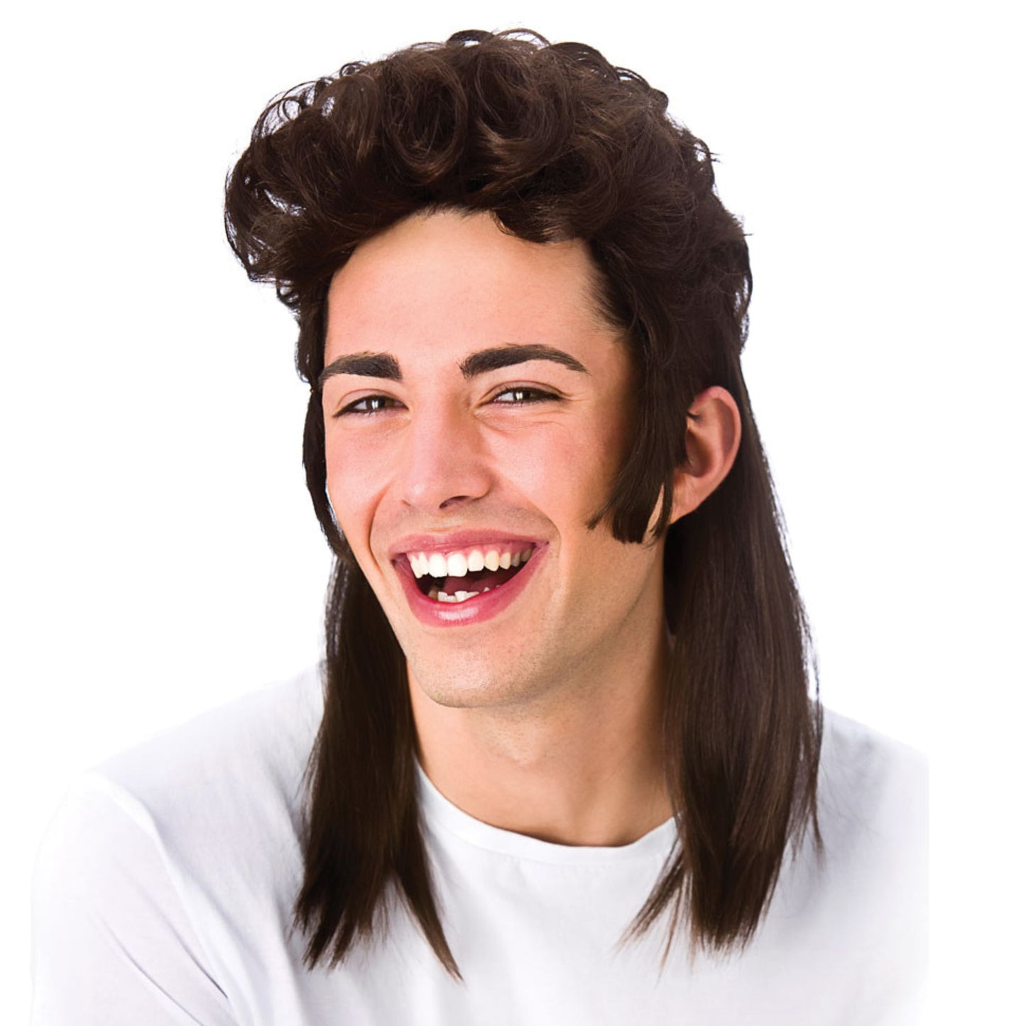 Mullet Wig - Brown