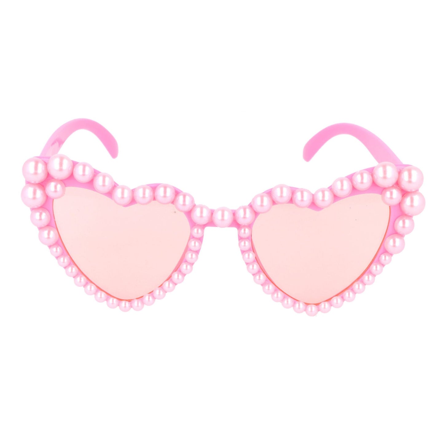 Pink Pearl Heart Glasses