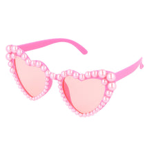 Pink Pearl Heart Glasses