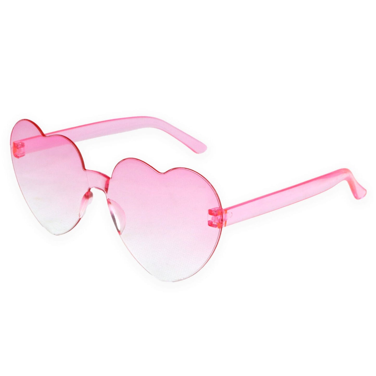 Pink Ombre Frameless Heart Glasses