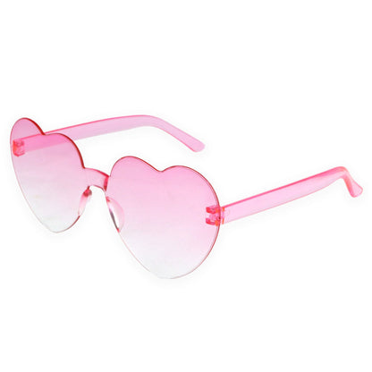 Pink Ombre Frameless Heart Glasses