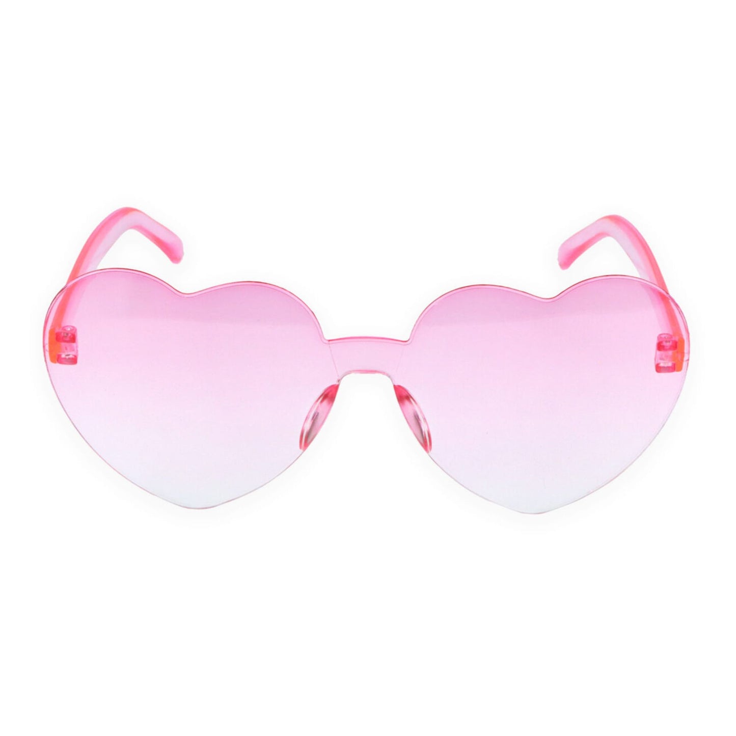 Pink Ombre Frameless Heart Glasses