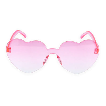 Pink Ombre Frameless Heart Glasses