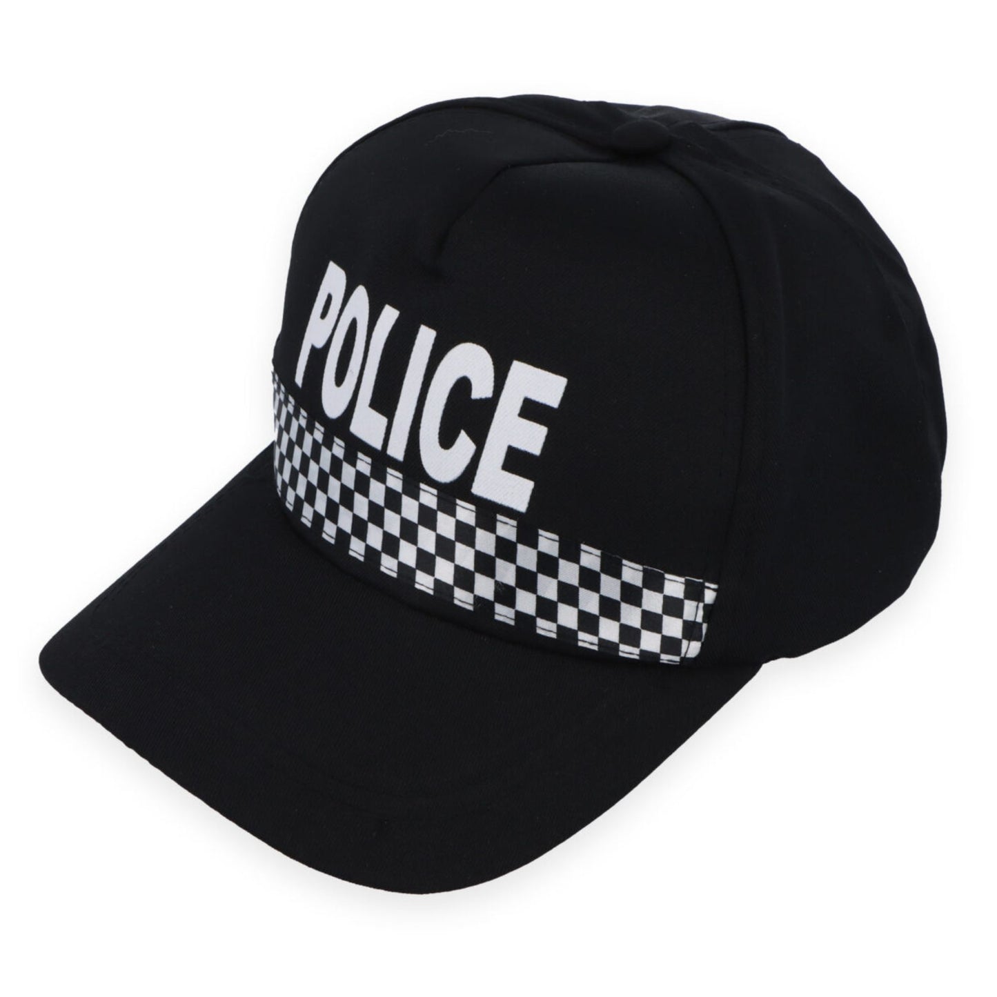 Checked Police Baseball Cap