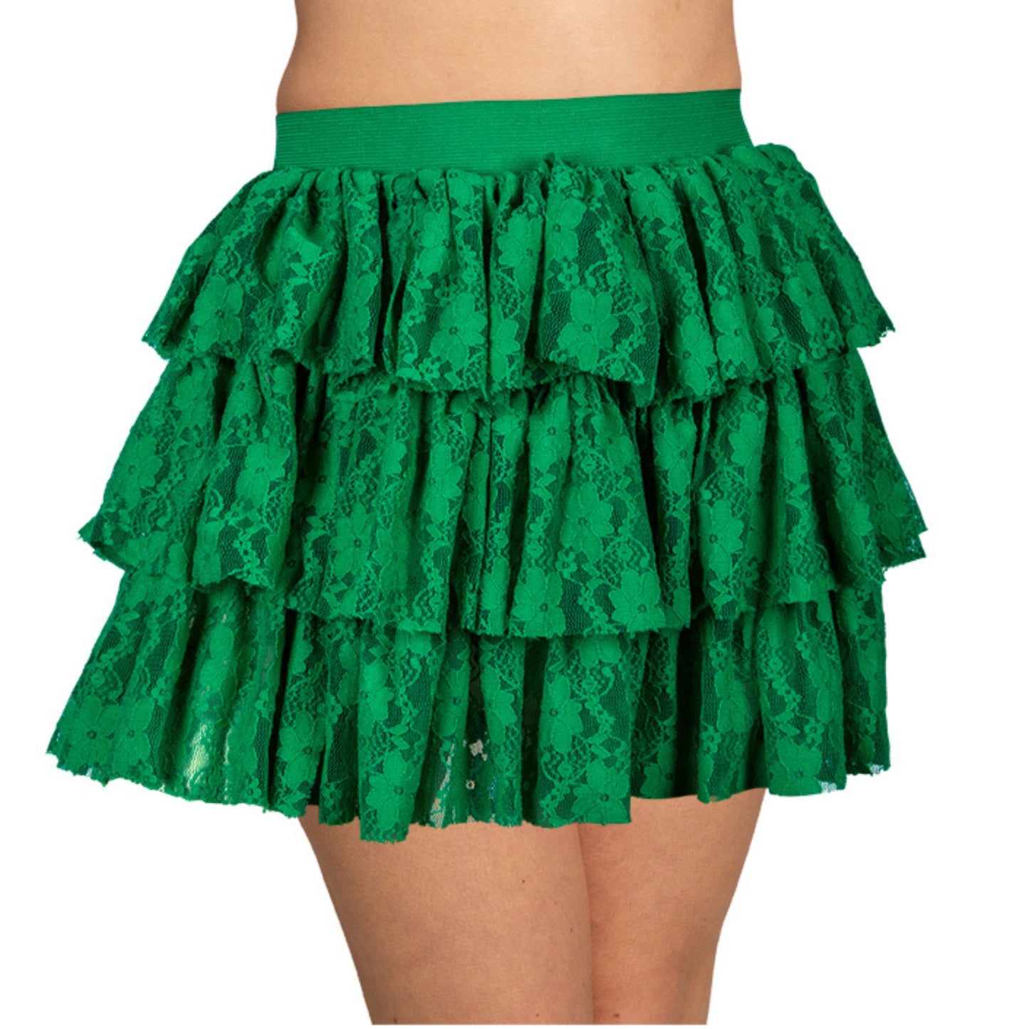 Lace Ra-Ra Skirt - Green