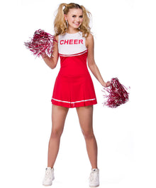 High School Cheerleader Costume - Red