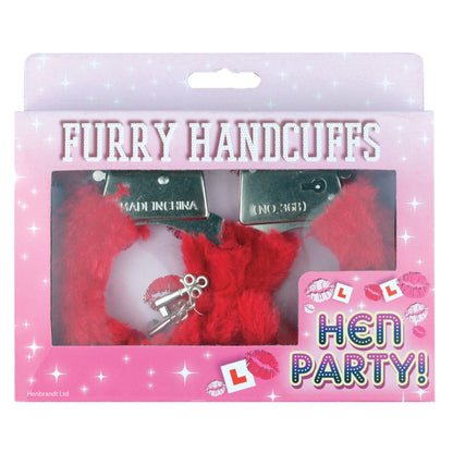 Furry Handcuffs - Red