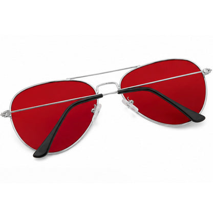 Aviator Glasses - Red