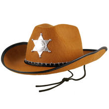 Cowboy Hat With Star - Brown