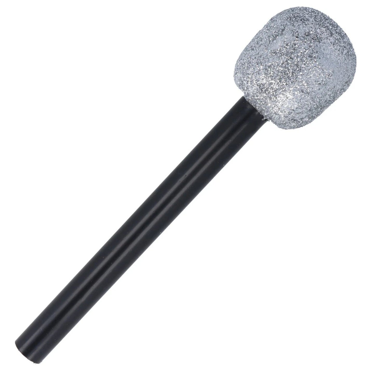 Silver Glitter Microphone