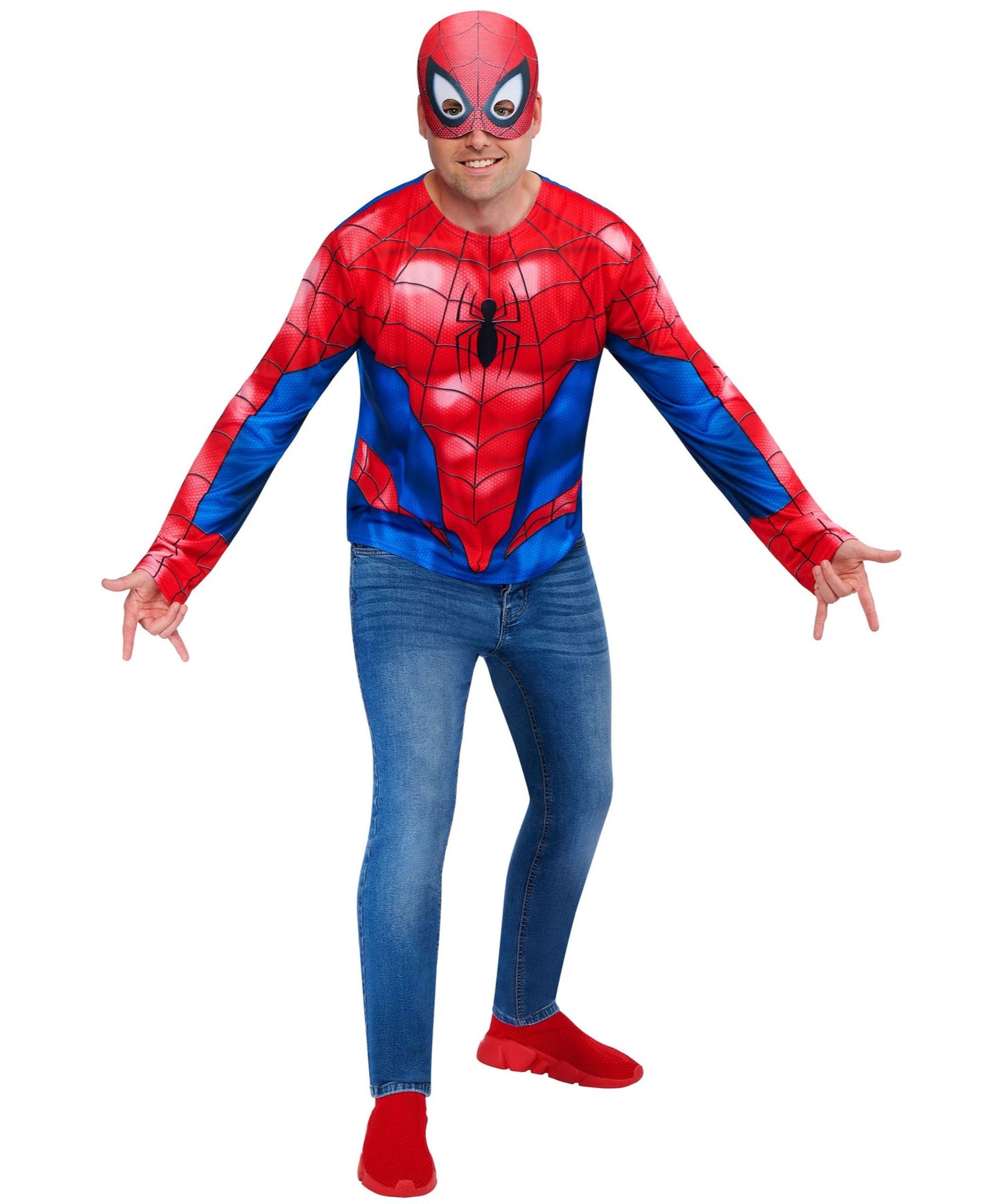 Spider-Man Top and Half Mask