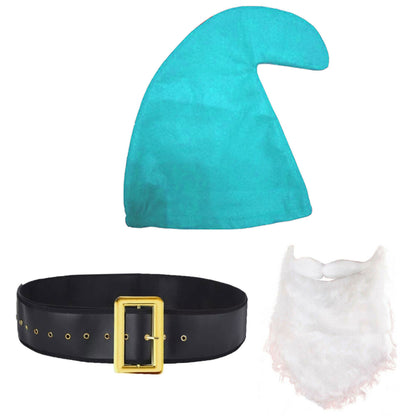Gnome Hat, Beard & Belt Set