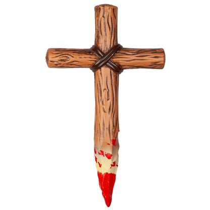Vampire Cross Stake With Blood