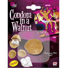 Condom in a Walnut