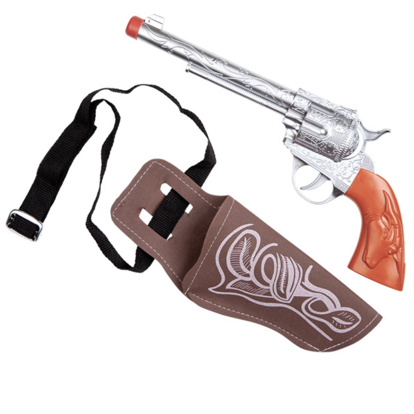 Cowboy Gun & Holster - Brown