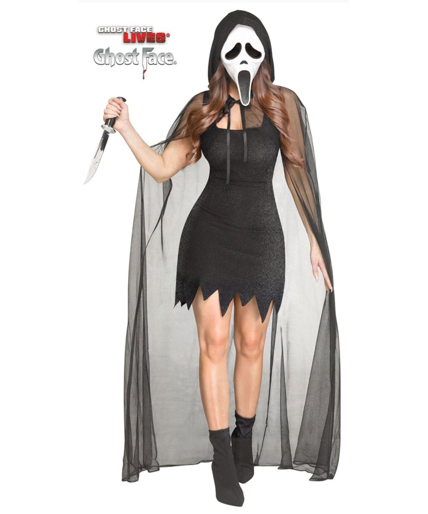 Ladies Ghost Face 30th Anniversary Costume